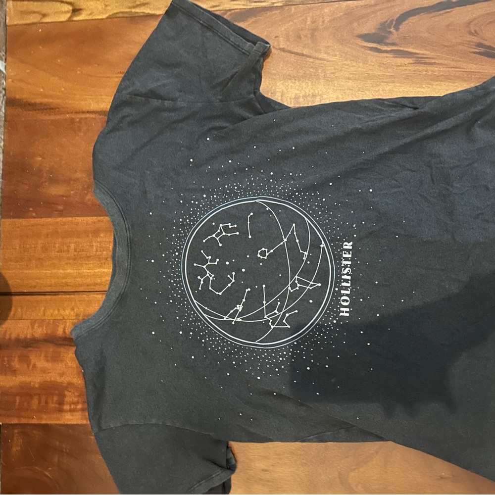 Hollister Charcoal Celestial Tee